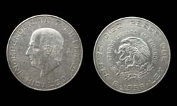 Mexico, 5 Silver Pesos, 1956